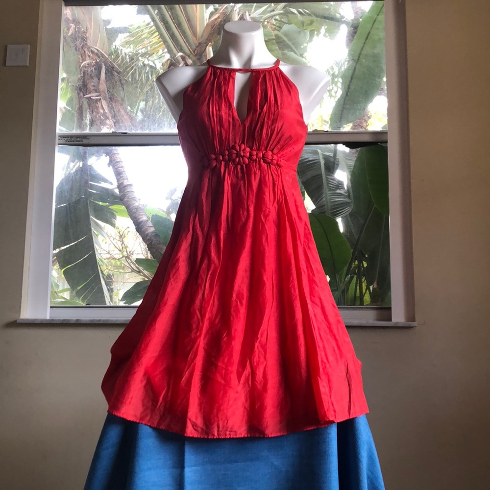 Pretty silk red dress 👗